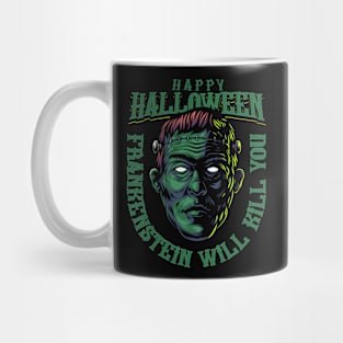 Halloween - Frankenstein Illustration Mug